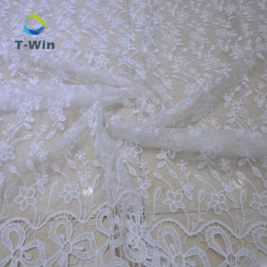 White Guipure lace fabric by the Yard