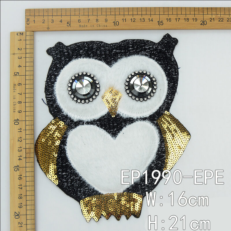 Owl cartoon patch