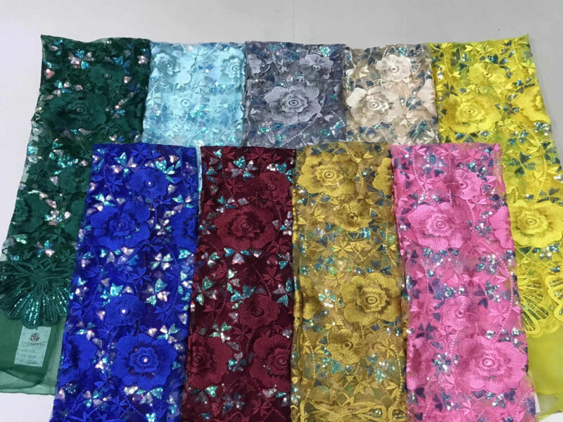 Lace fabric Embroidery from China