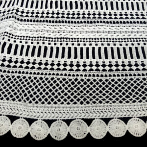3D guipure lace fabric