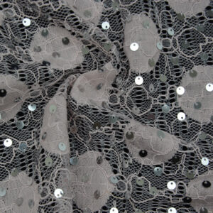 black cord lace fabric