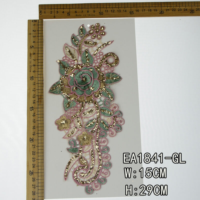 Polyester material embroidery lace collar
