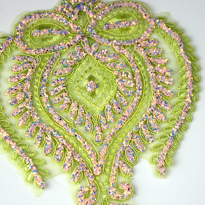 colorful design embroidery lace collar