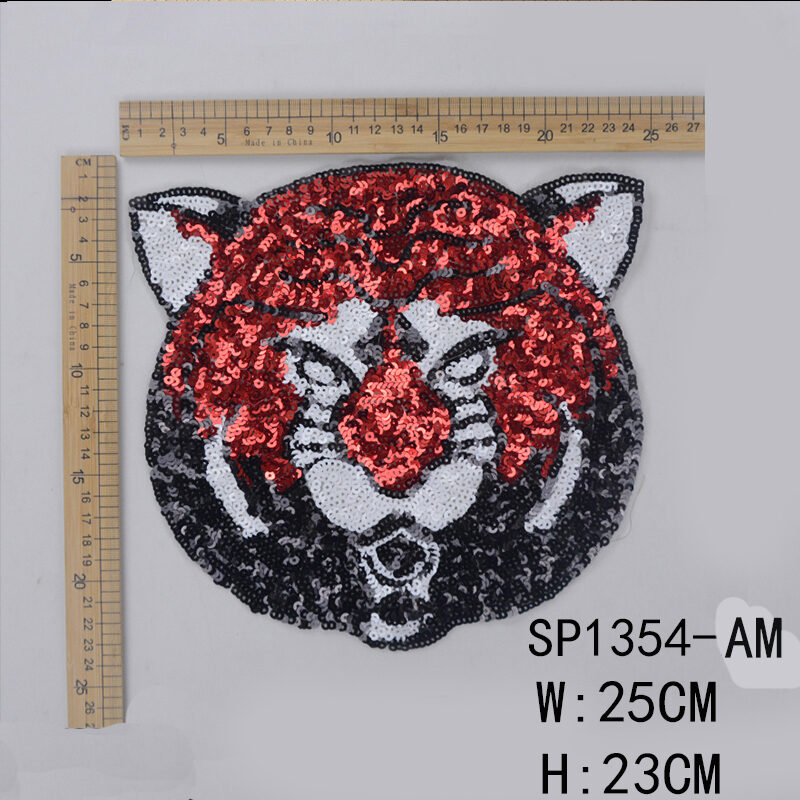 tiger sequin patch