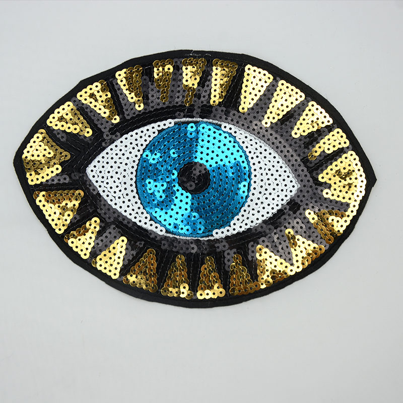 Eye Sequin Patch Accessories For Garment ,the best manufacturer in China Guanhzhou,high quality and wholesale price for customers