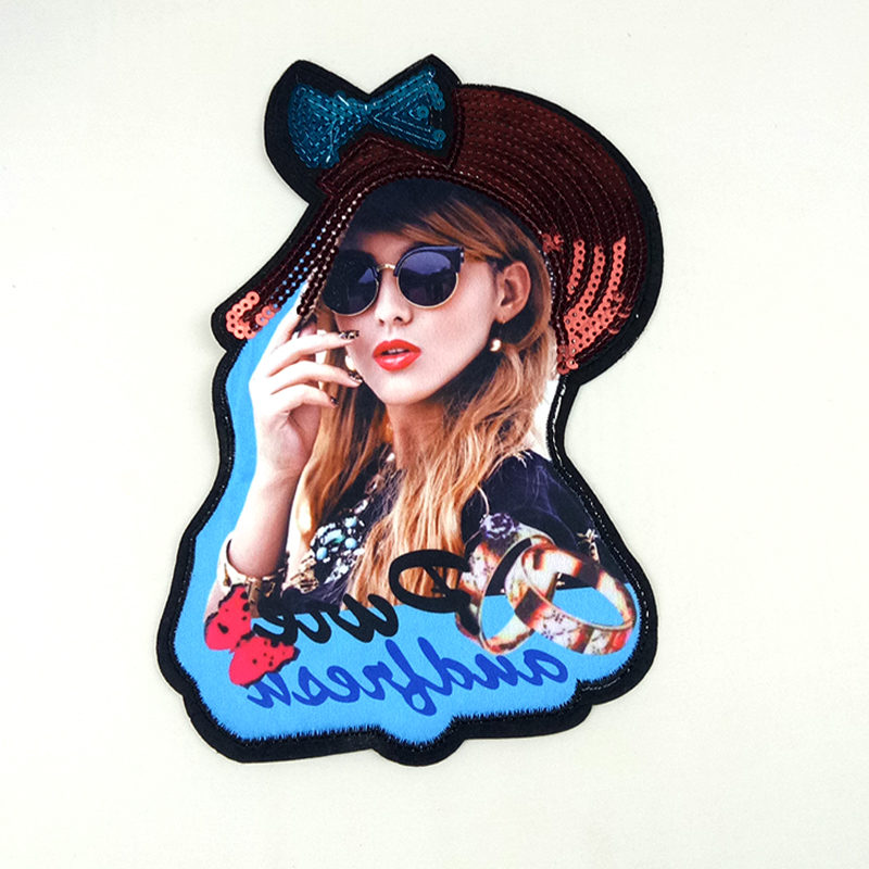2020 3D Young Girl Printed Patch Accessories Wholesale