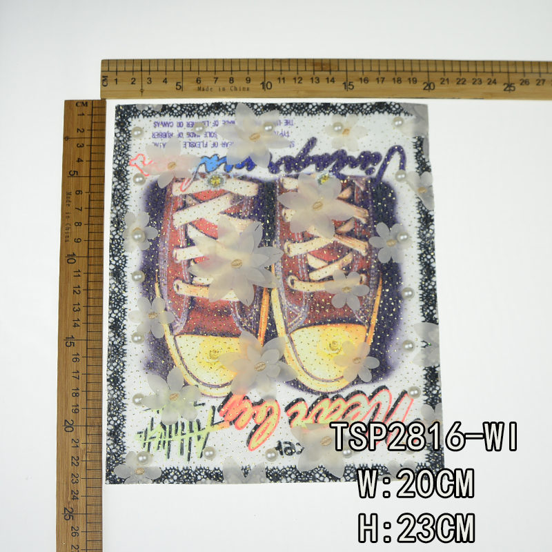 Shoe Mesh Printed Patch Fashion Accessories 2020 Chinese Wholesale