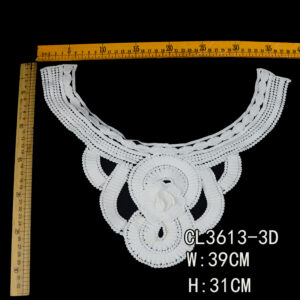 Collar de encaje guipur 3D