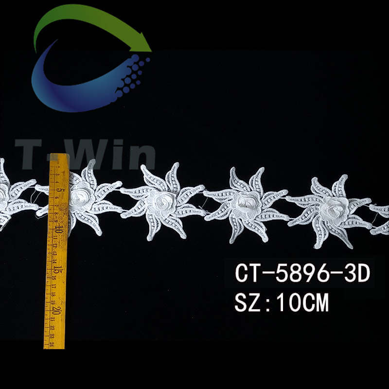 3D chemical lace trim